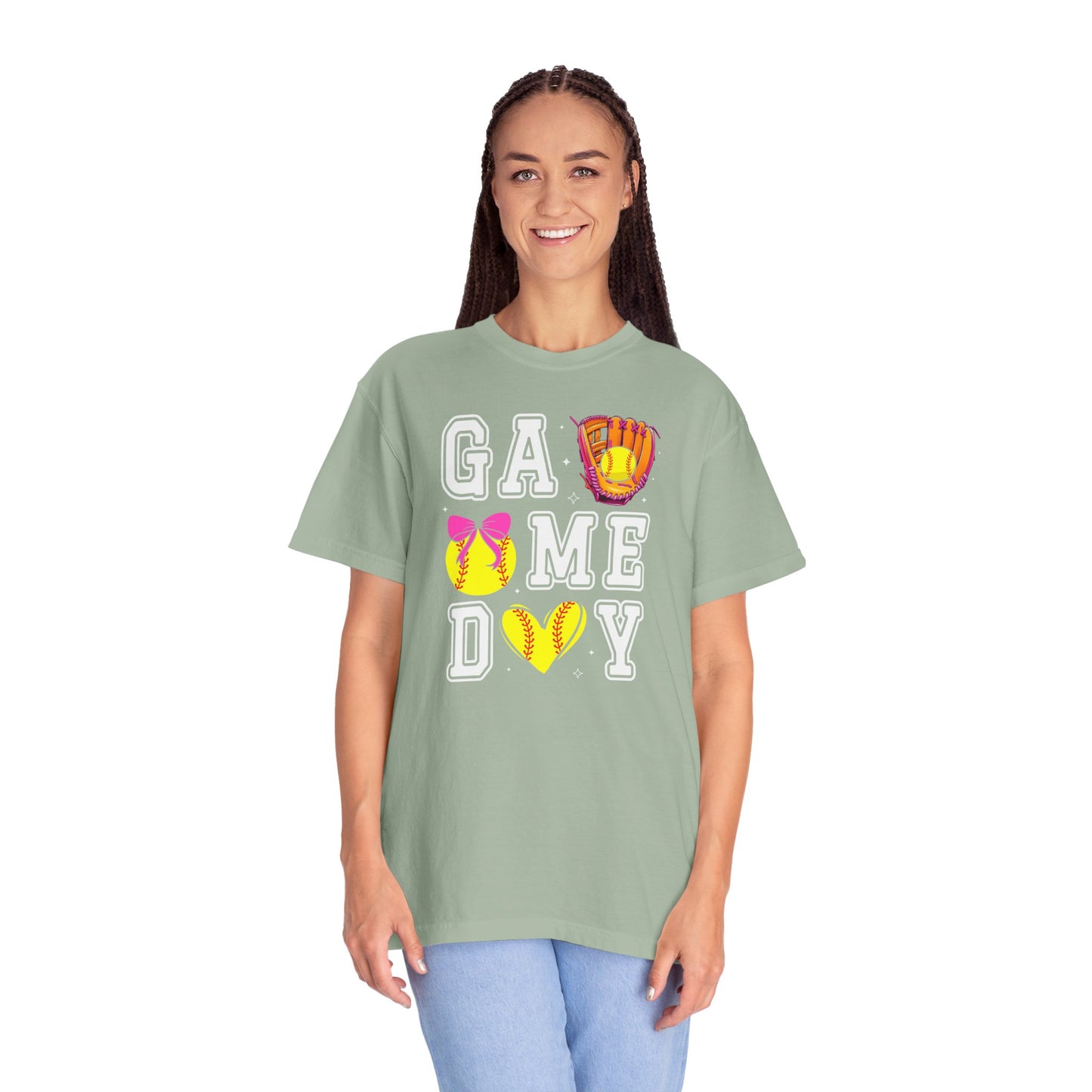 Game Day Softball T-Shirt — ‘GAME DAY’ Glove & Ball Design