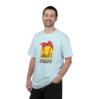 Softball Mom T-Shirt — Vintage Softball Graphic with Bandana Accent
