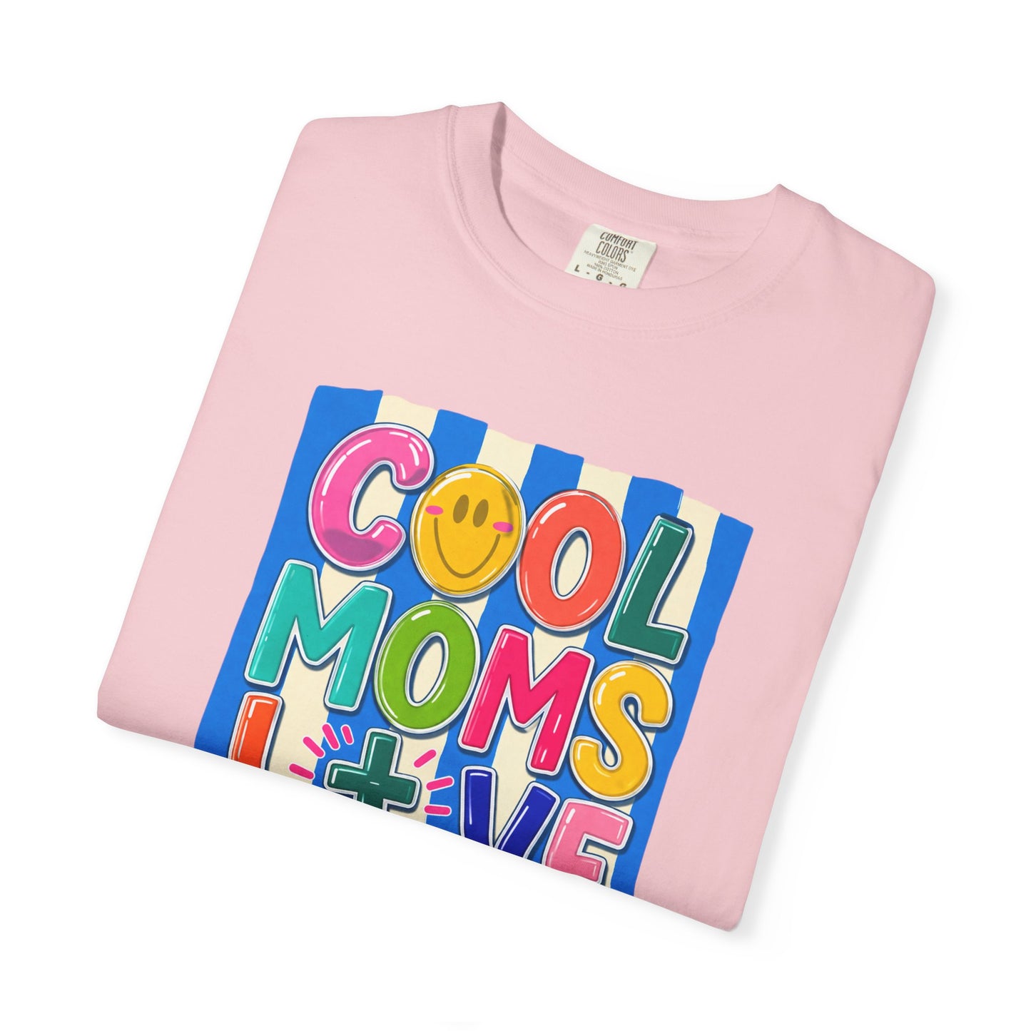 Cool Moms Love Jesus T-Shirt — Colorful Retro Christian Graphic Tee