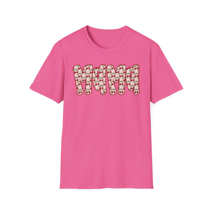 Mama Floral Band T-Shirt — Cute Mom Shirt with Pink Flower Pattern