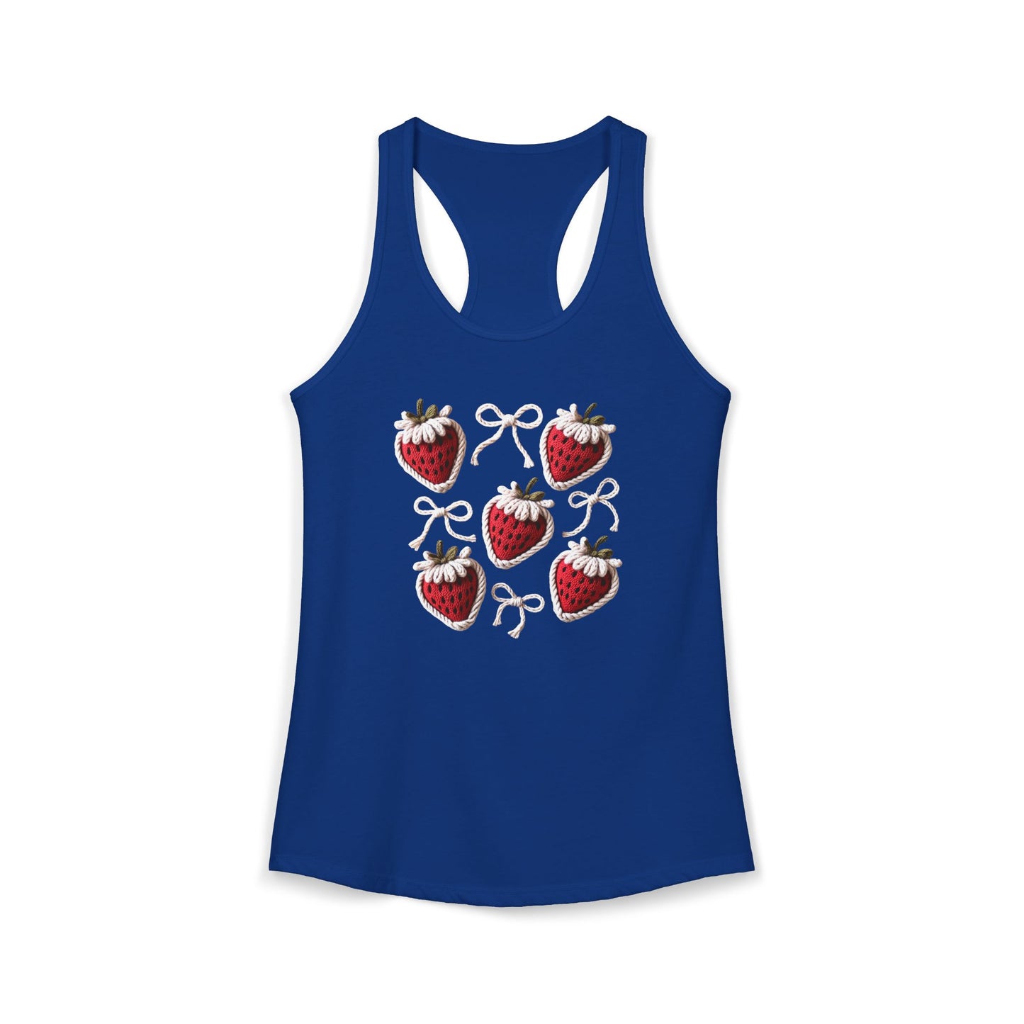 Strawberry yarn Racerback Tank