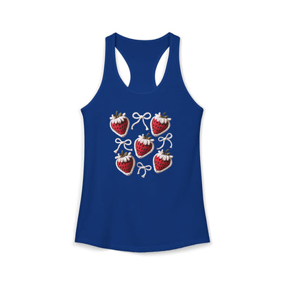 Strawberry yarn Racerback Tank
