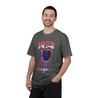 Baseball Glove Drip T-Shirt — "Squad" Graphic Sports Tee