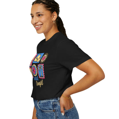 Coastal Cowgirl Graphic T-Shirt — Retro Beach Icons Tee