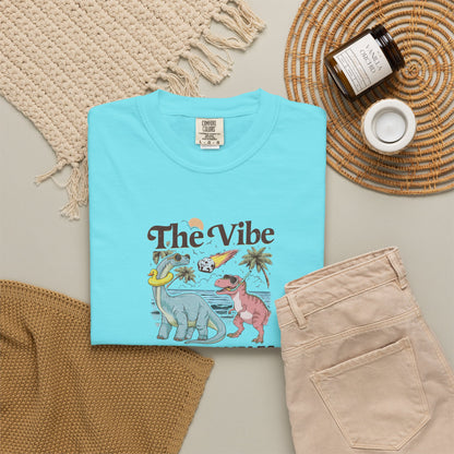 Retro Dinosaur Tee — "The Vibe Is In Shambles" Graphic T-Shirt