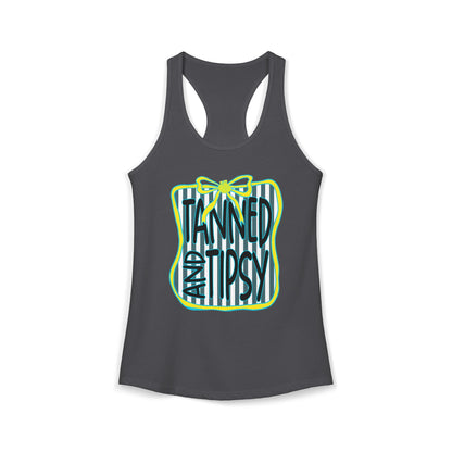 Tanned & Tipsy Racerback Tank