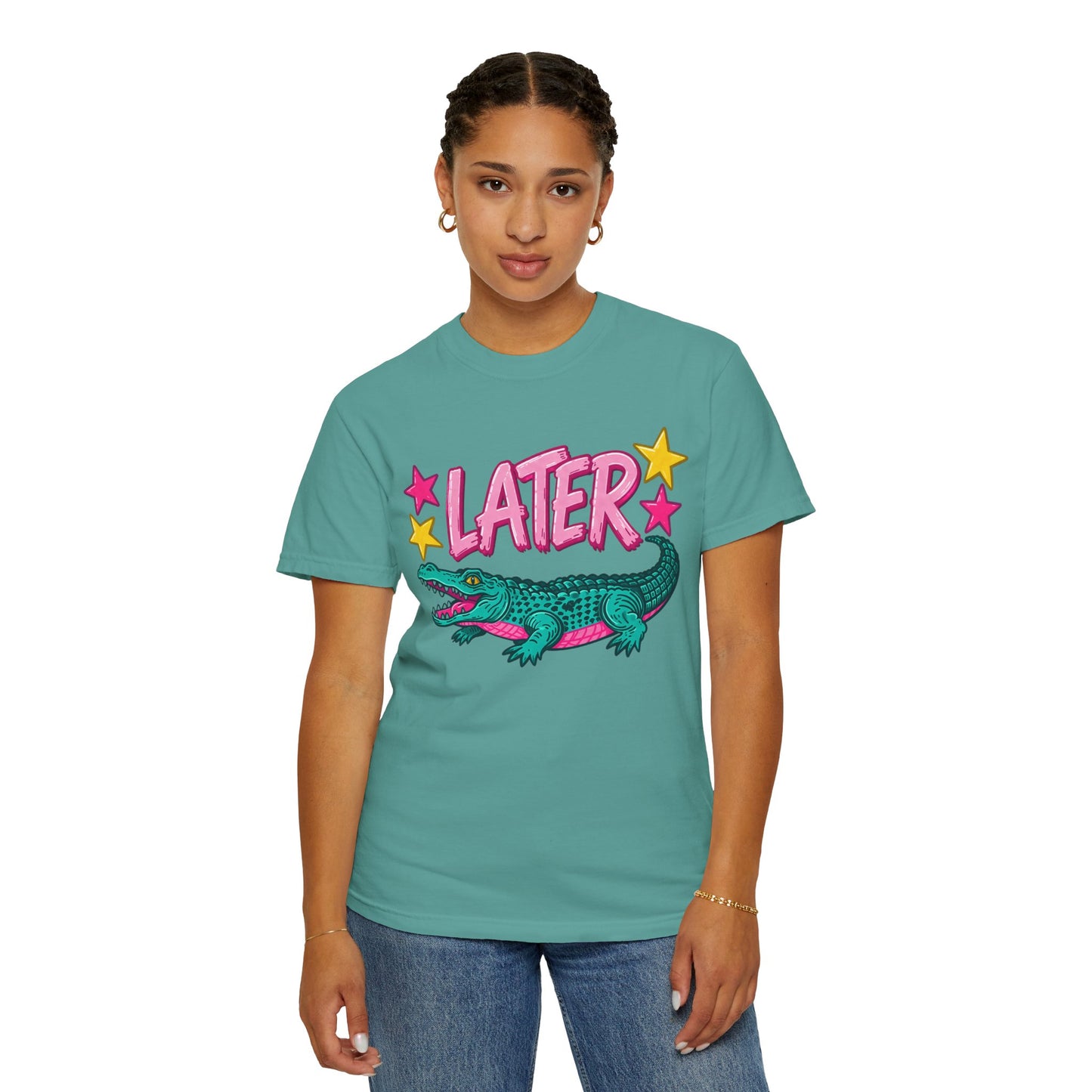 Later Gator Graphic T-Shirt — Retro Cartoon Alligator Tee