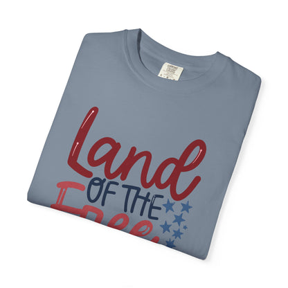 Land of the Free T-Shirt — 'Land of the Free Because of the Brave' Patriotic Tee