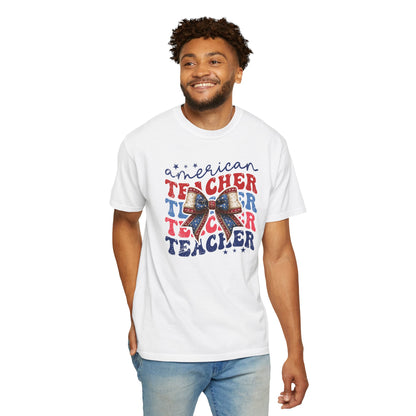 American Teacher Patriotic Graphic T-Shirt