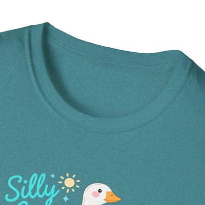 Silly Goose T-Shirt — Cute Duck Illustration Tee for Kids & Animal Lovers
