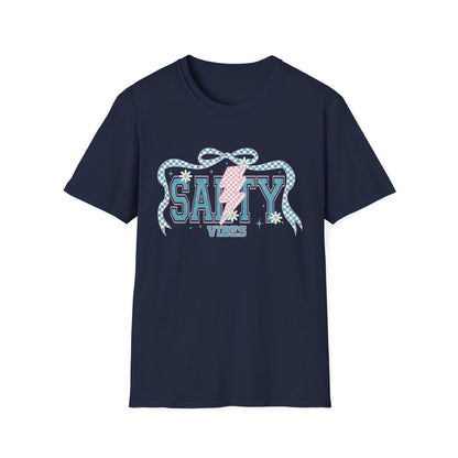 Salty Vibes Beach T-Shirt — Retro Seashell Graphic Tee