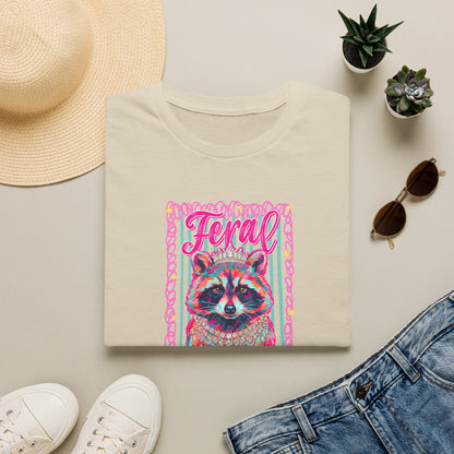 Feral Raccoon Gildan softstyle tshirt