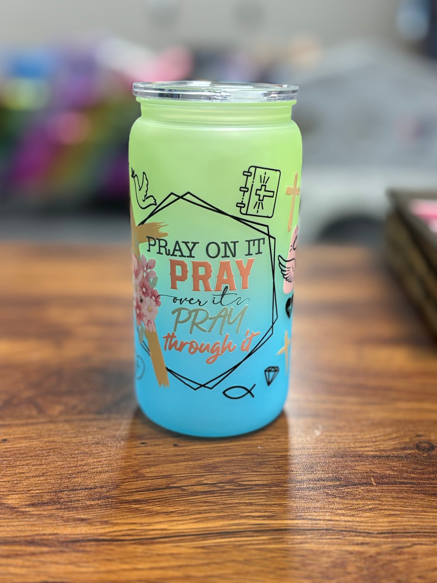 Pray on it 16oz tumbler