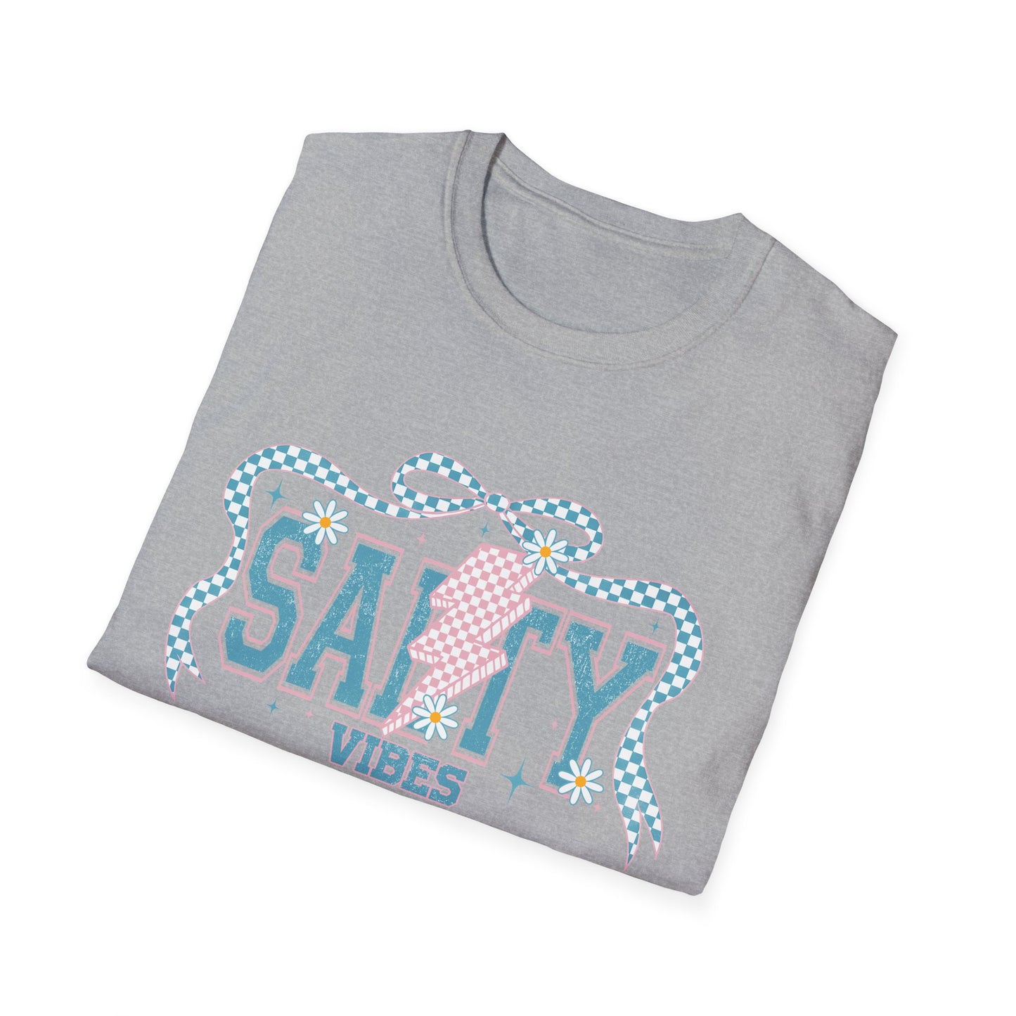 Salty Vibes Beach T-Shirt — Retro Seashell Graphic Tee