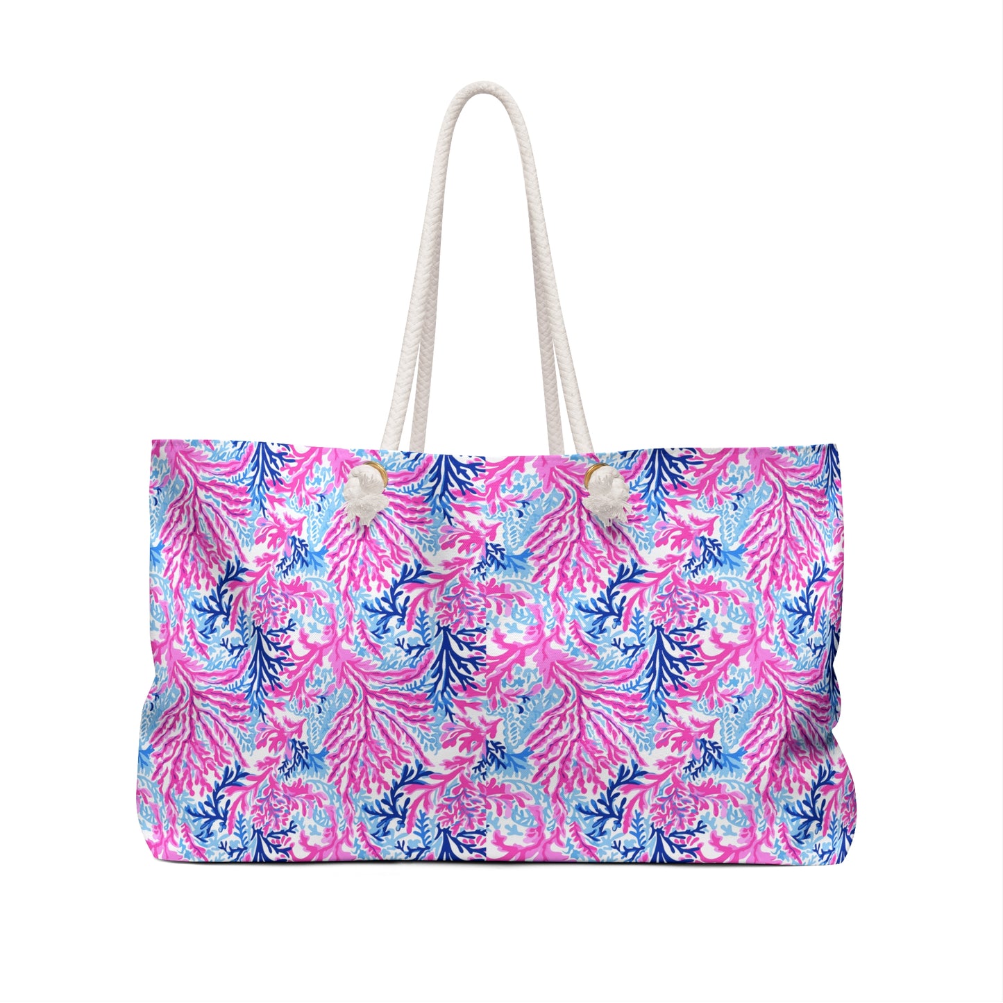 Pink Coral Reef Weekender Bag – Tropical Beach Tote for Getaways