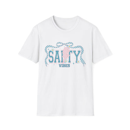 Salty Vibes Beach T-Shirt — Retro Seashell Graphic Tee