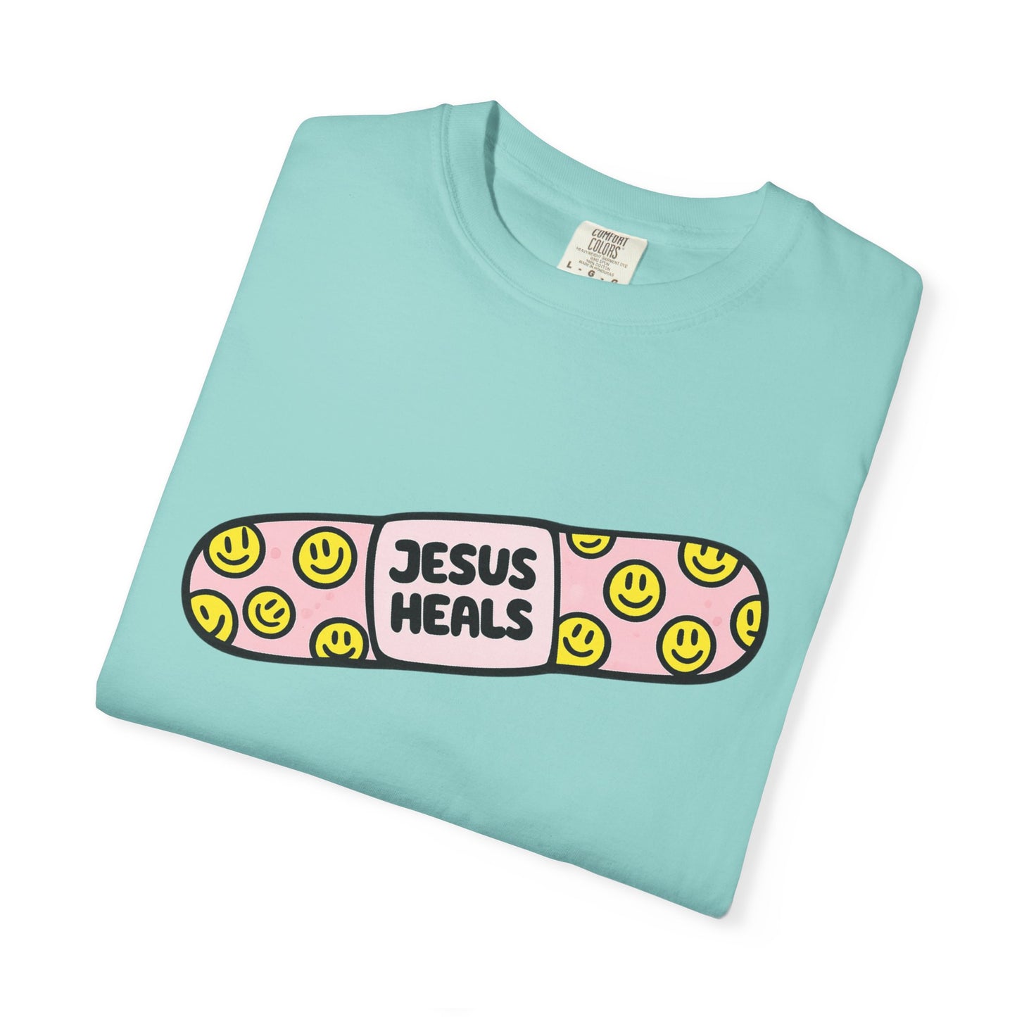 Jesus Heals Bandage T-Shirt — Christian Faith Graphic Tee
