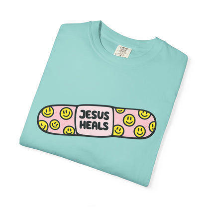 Jesus Heals Bandage T-Shirt — Christian Faith Graphic Tee