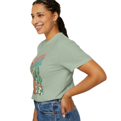 Coastal Cowgirl T-Shirt — Vintage Surf & Cactus Beach Graphic