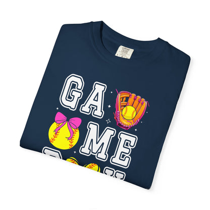 Game Day Softball T-Shirt — ‘GAME DAY’ Glove & Ball Design
