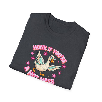Honk If You’re A Hot Mess T-Shirt — Cute Vintage Dove Graphic Tee