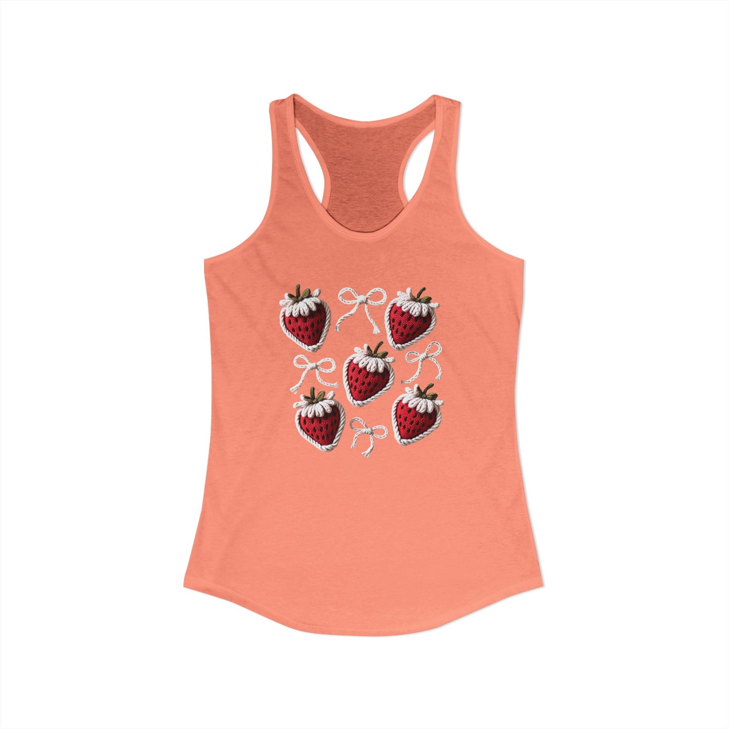 Strawberry yarn Racerback Tank