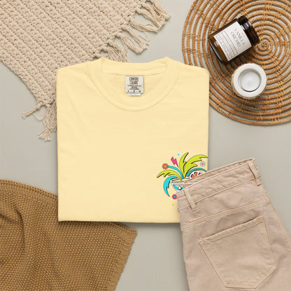 T-Shirt — "Tanned and Tipsy" Colorful Tropical Cocktail Tee