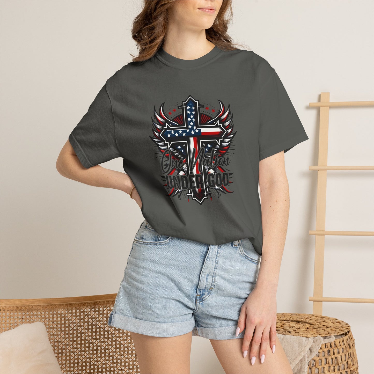 One Nation Under God Cross T-Shirt