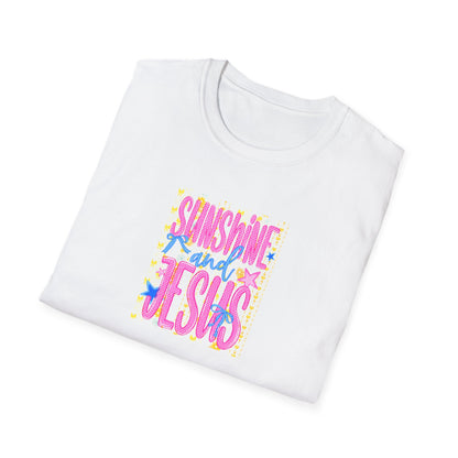 Sunshine and Jesus T‑Shirt — Bright Christian Faith Graphic Tee