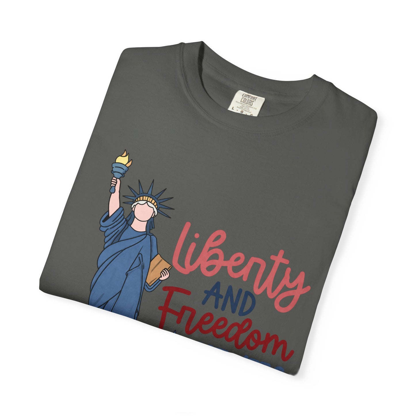 Liberty and Freedom T-Shirt — Statue of Liberty EST 1776 Patriotic Tee