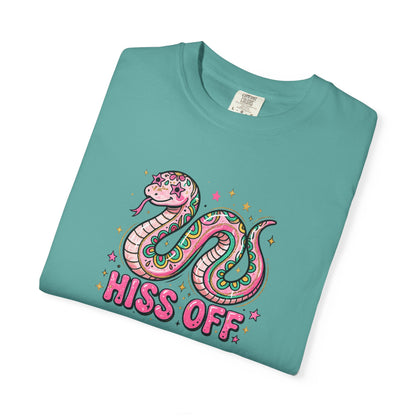 Snake "Hiss Off" Graphic T-Shirt — Retro Cute Reptile Tee