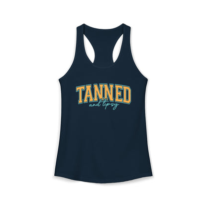 Tanned & Tipsy Racerback Tank