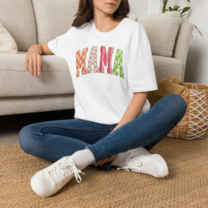 Mama Floral Patchwork T-Shirt