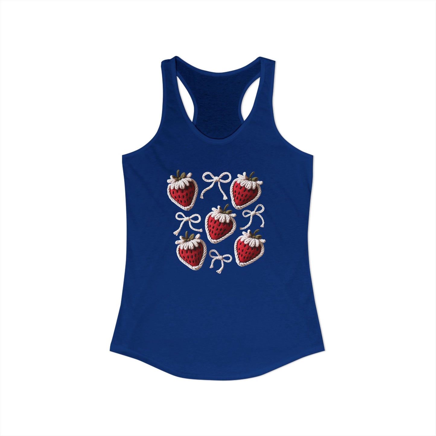 Strawberry yarn Racerback Tank