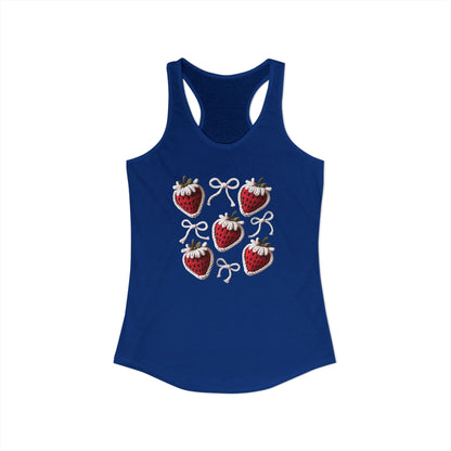 Strawberry yarn Racerback Tank