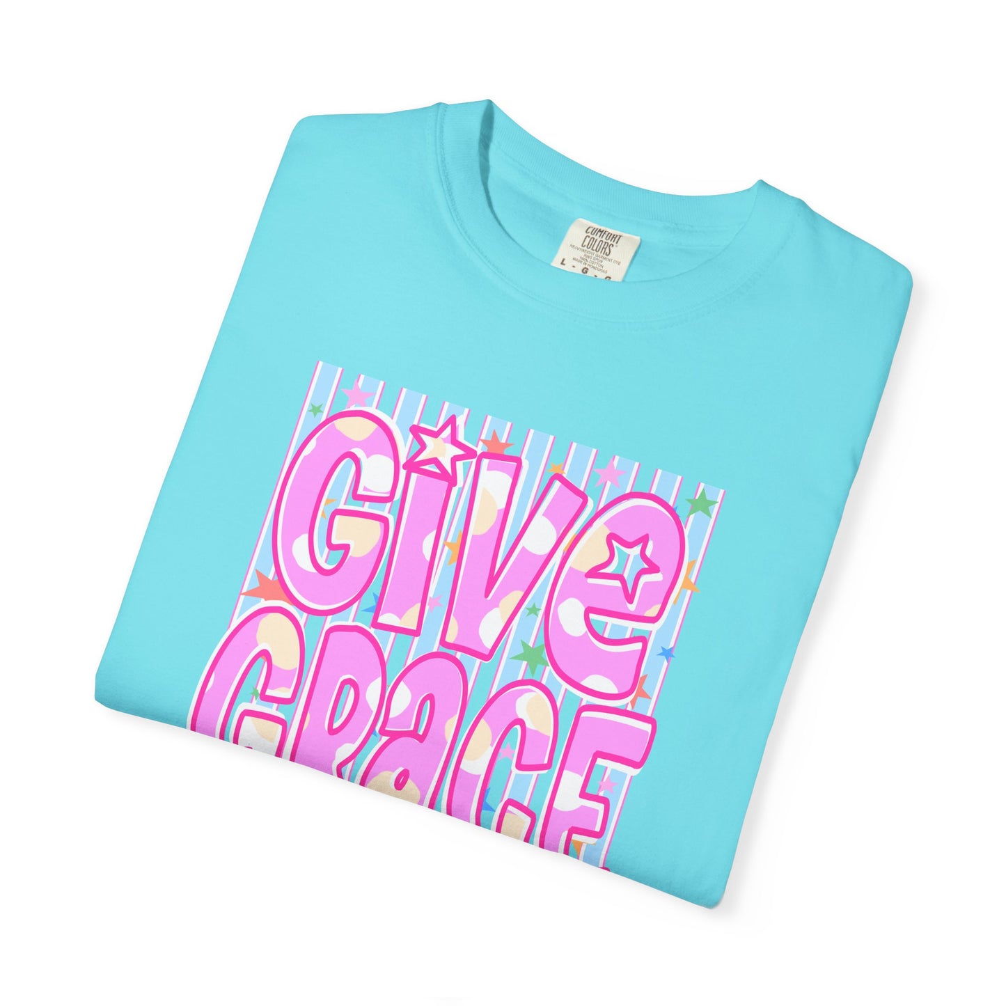 Give Grace T-Shirt — Pastel Retro Graphic Tee