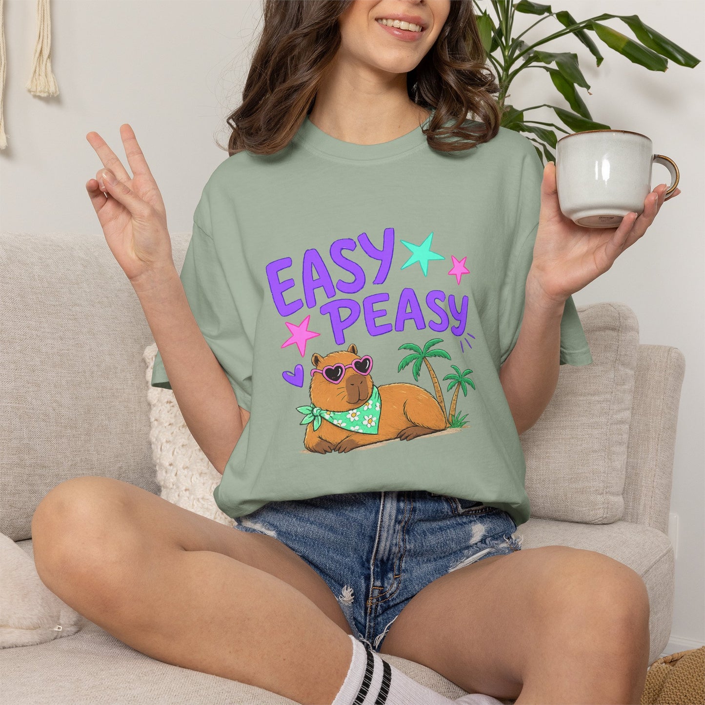 Easy Peasy Capybara T-Shirt
