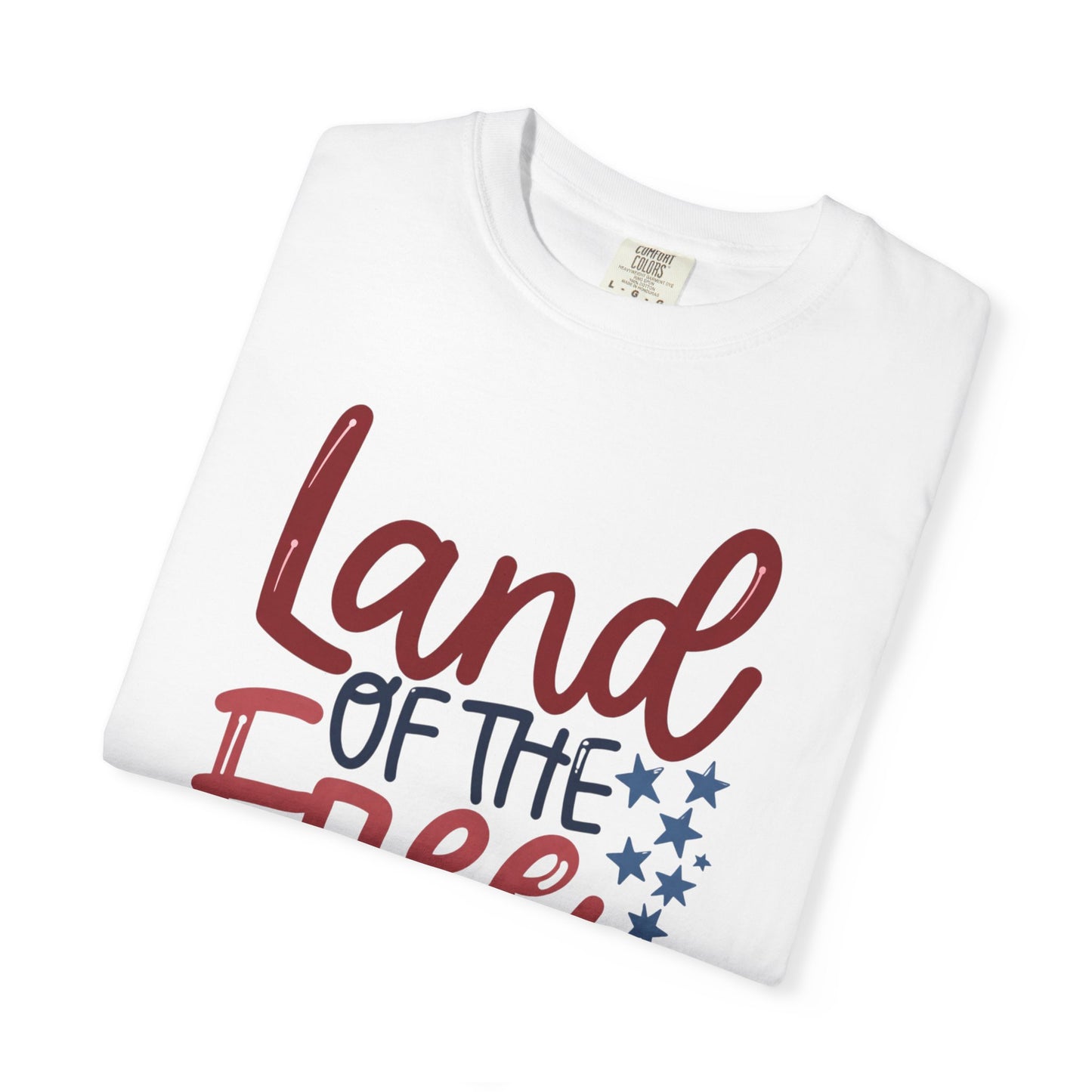 Land of the Free T-Shirt — 'Land of the Free Because of the Brave' Patriotic Tee