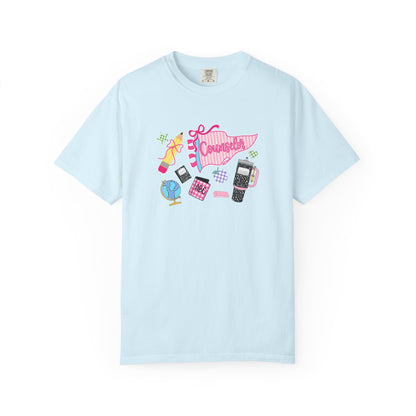Retro Teen Essentials Graphic T-Shirt — 'Cassette' Collage Design