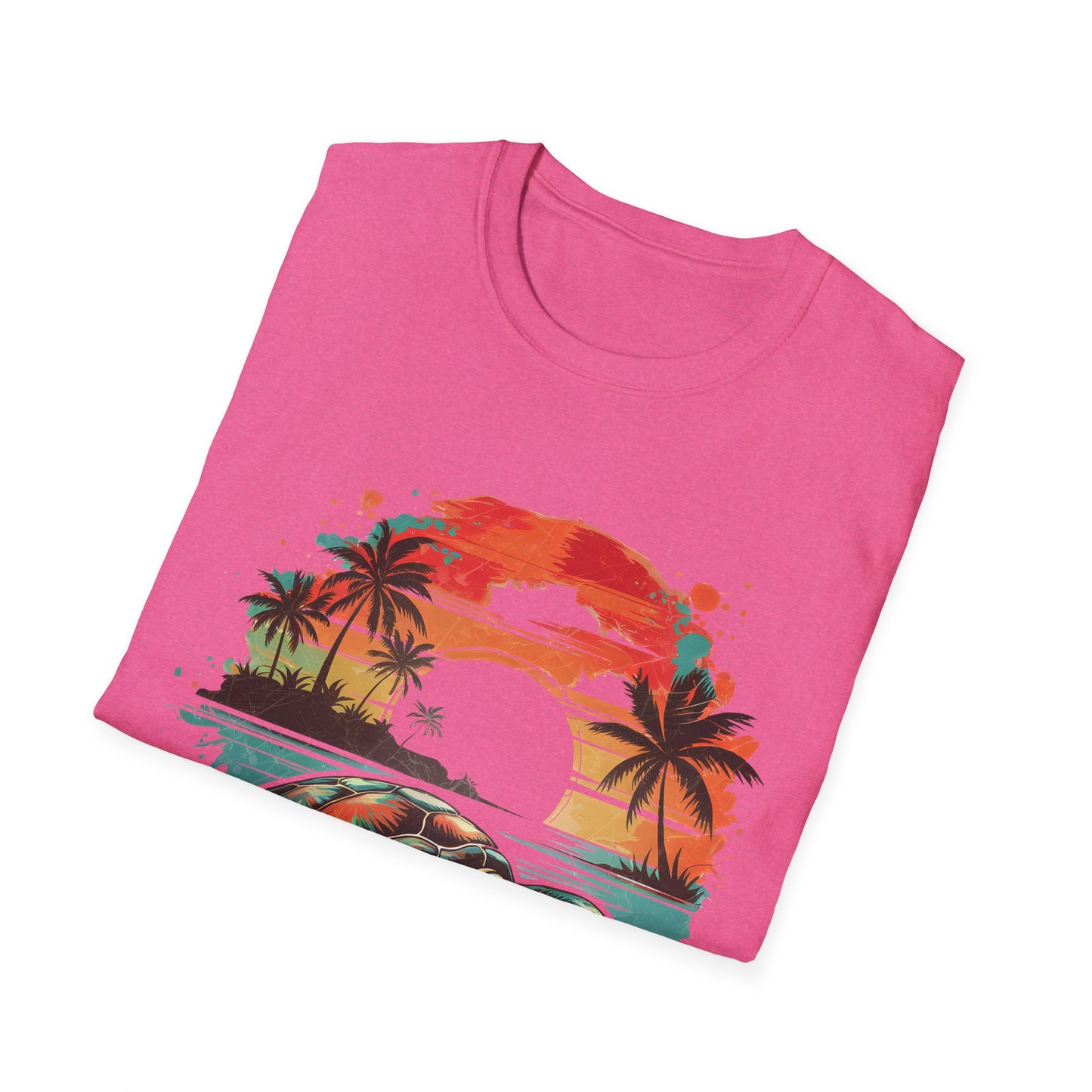 Sea Turtle Sunset T-Shirt — Tropical Beach Graphic Tee