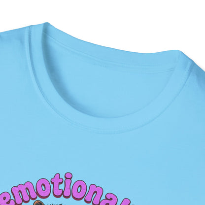 Emotionally Deceased T-Shirt — Cute Colorful Armadillo Graphic