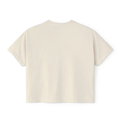 Retro Neon Makeup Graphic Tee — Women's Boxy Tee