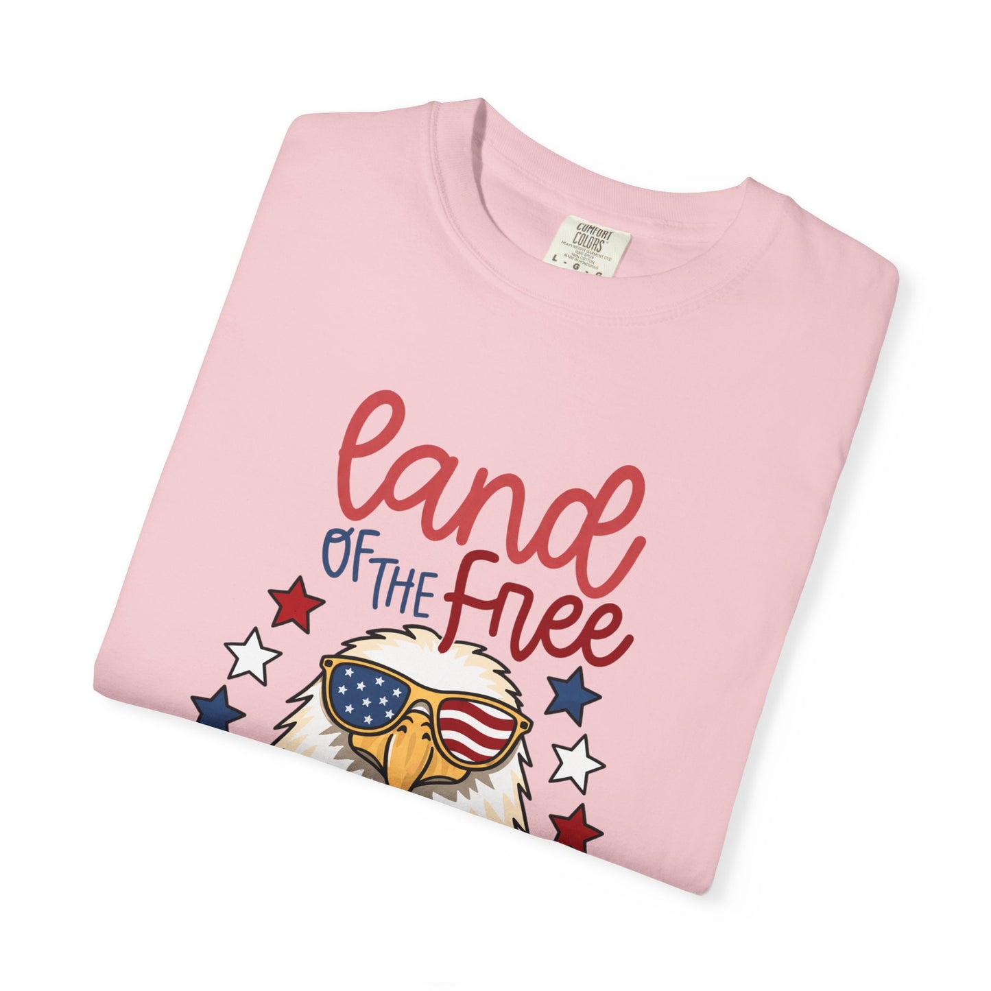 Land of the Free Eagle T-Shirt — Patriotic 4th of July American Flag Design