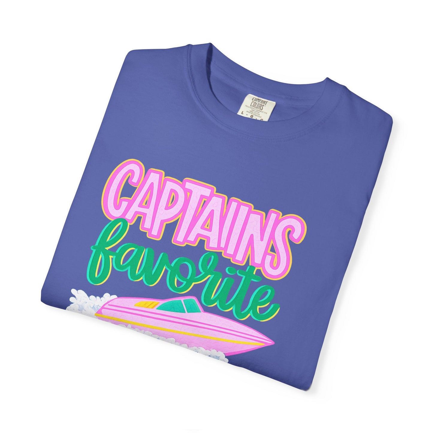 Captain's Favorite T-Shirt — Retro Boat Graphic, Nautical Vacation Tee
