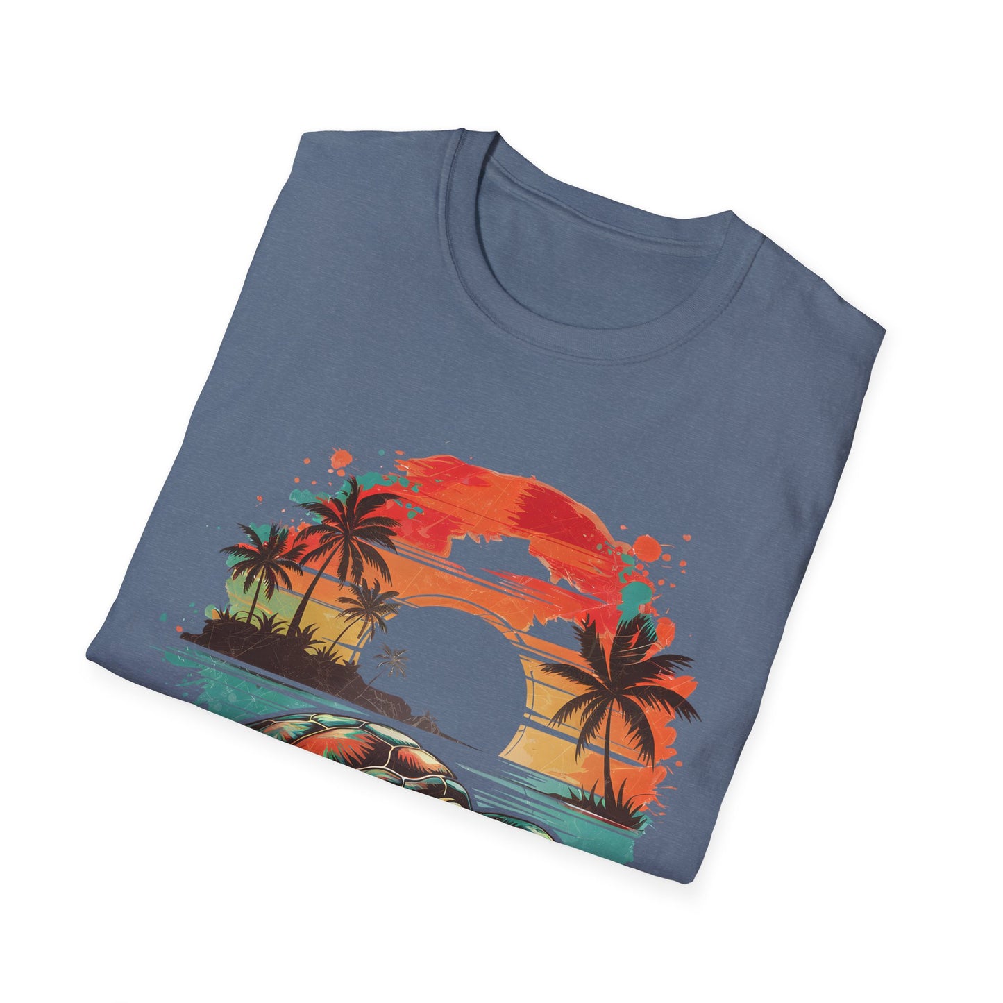 Sea Turtle Sunset T-Shirt — Tropical Beach Graphic Tee