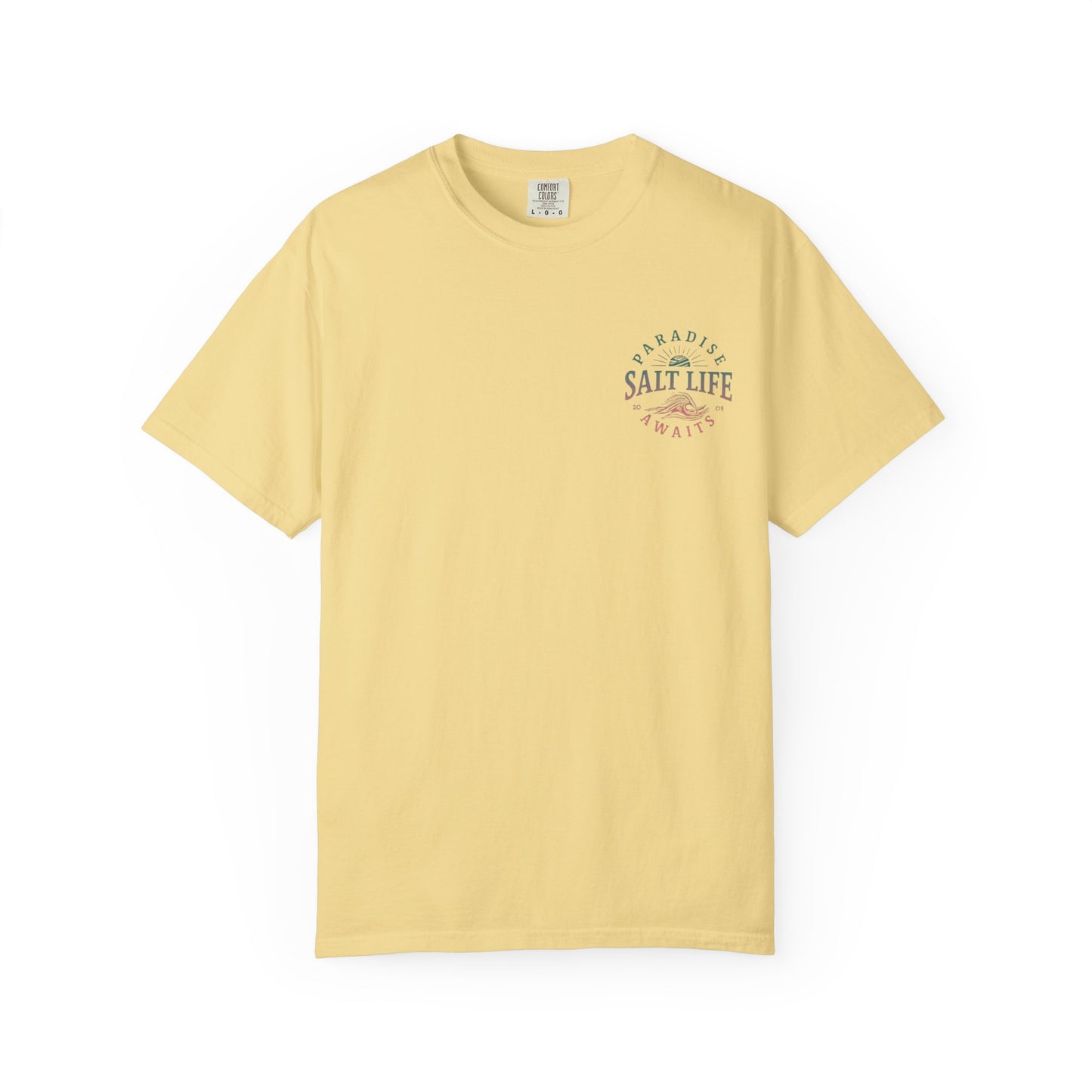Salt Life Paradise Awaits Front & Back T-shirt