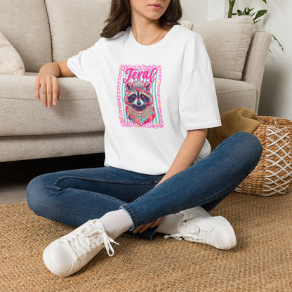 Feral Raccoon Gildan softstyle tshirt