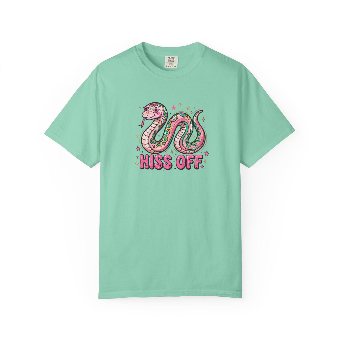 Snake "Hiss Off" Graphic T-Shirt — Retro Cute Reptile Tee