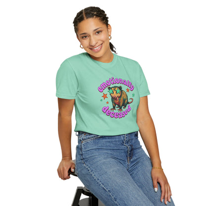 Emotionally Deceased T-Shirt — Vintage Cat Graphic Tee