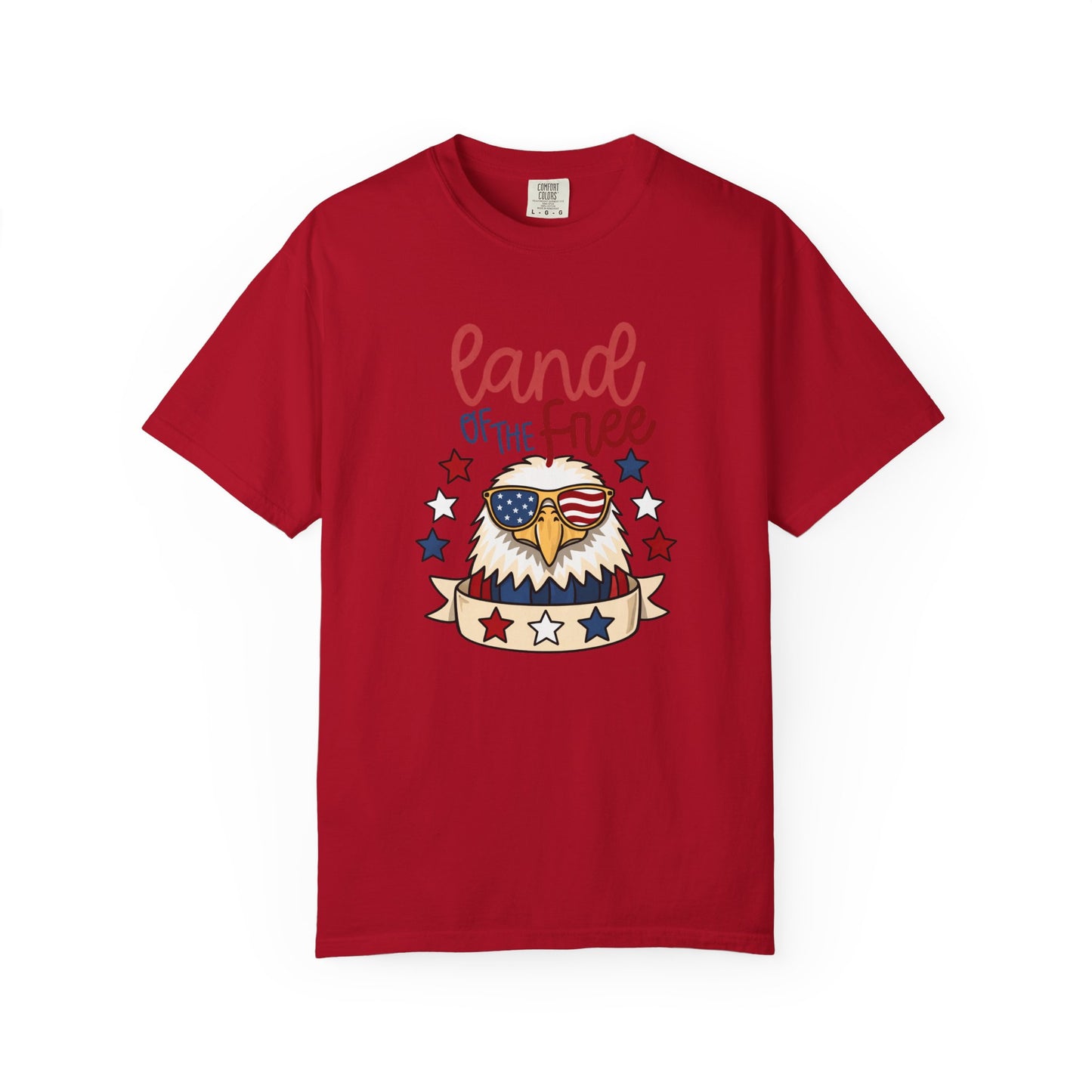 Land of the Free Eagle T-Shirt — Patriotic 4th of July American Flag Design